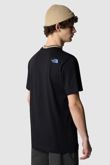 The North Face Black Mens Mountain Line Short Sleeve T-Shirt