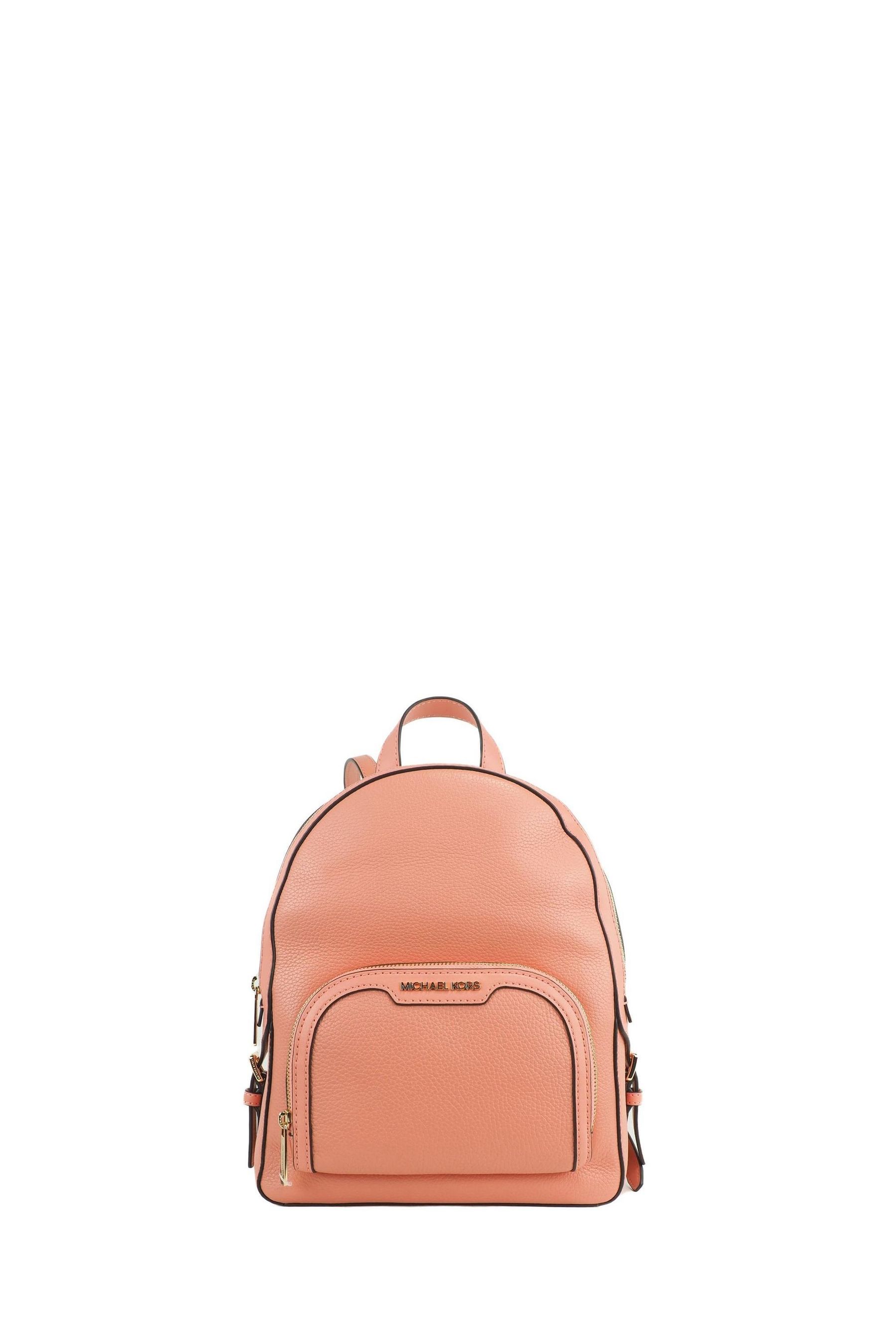 Buy Michael Kors Medium Pink Jaycee Zip Pocket Backpack Bag from