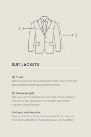 Black Skinny Fit Two Button Suit Jacket - Image 5 of 10