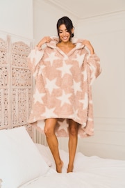 Jim Jam the Label Cream Star Oversized Cosy Blanket Hoodie - Image 1 of 8