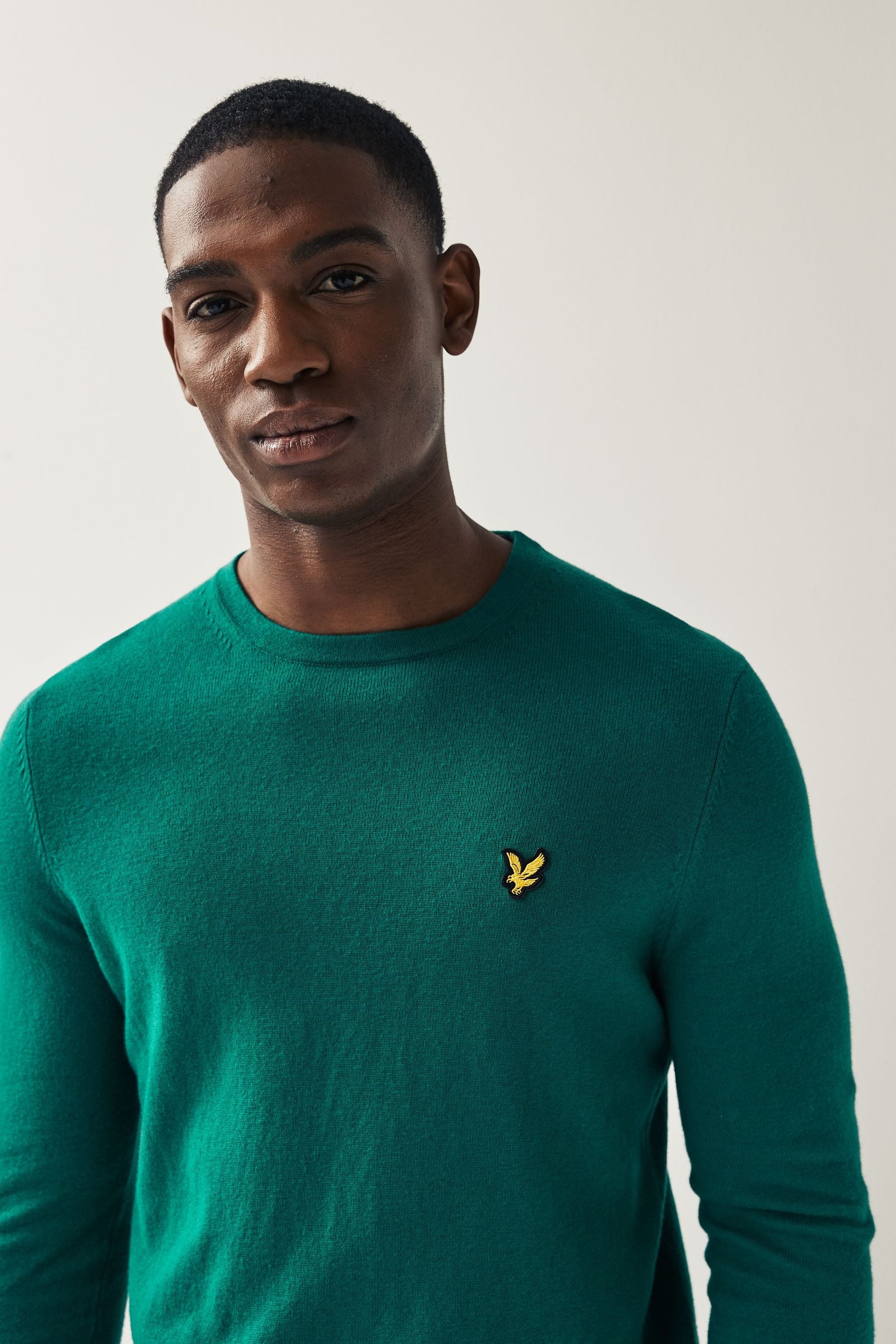 Green lyle and scott jumper shop