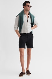 Reiss Black Wicket S Short Length Casual Chino Shorts - Image 6 of 6