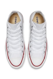 Converse White Wide Fit Chuck Taylor All Star High Trainers - Image 7 of 8