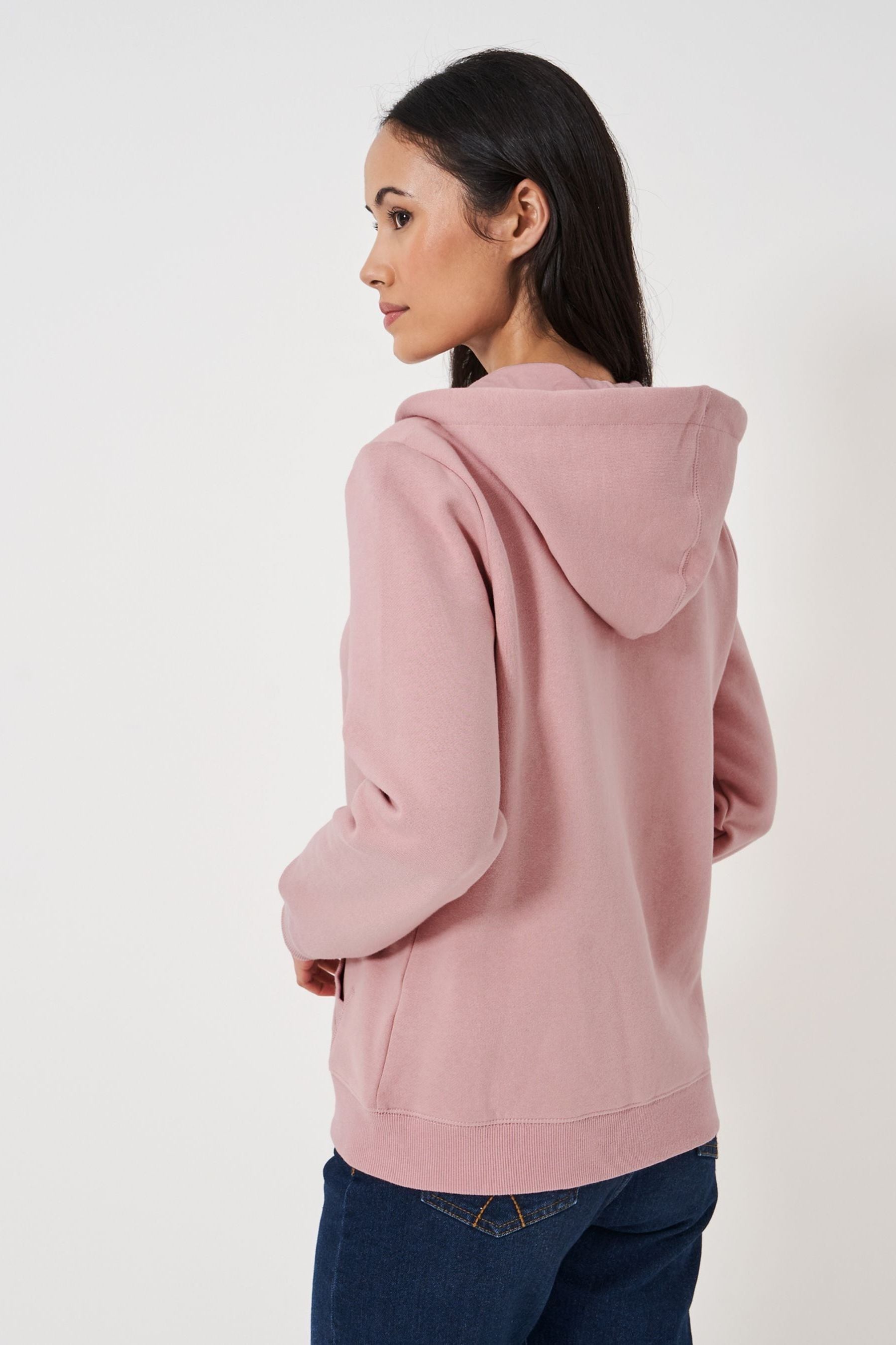 Pink brand zip up hoodie discount