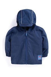 JoJo Maman Bébé Navy Pack-Away Rain Jacket - Image 4 of 6