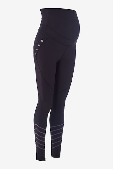 Versace Mesh-paneled Stretch Leggings In Black