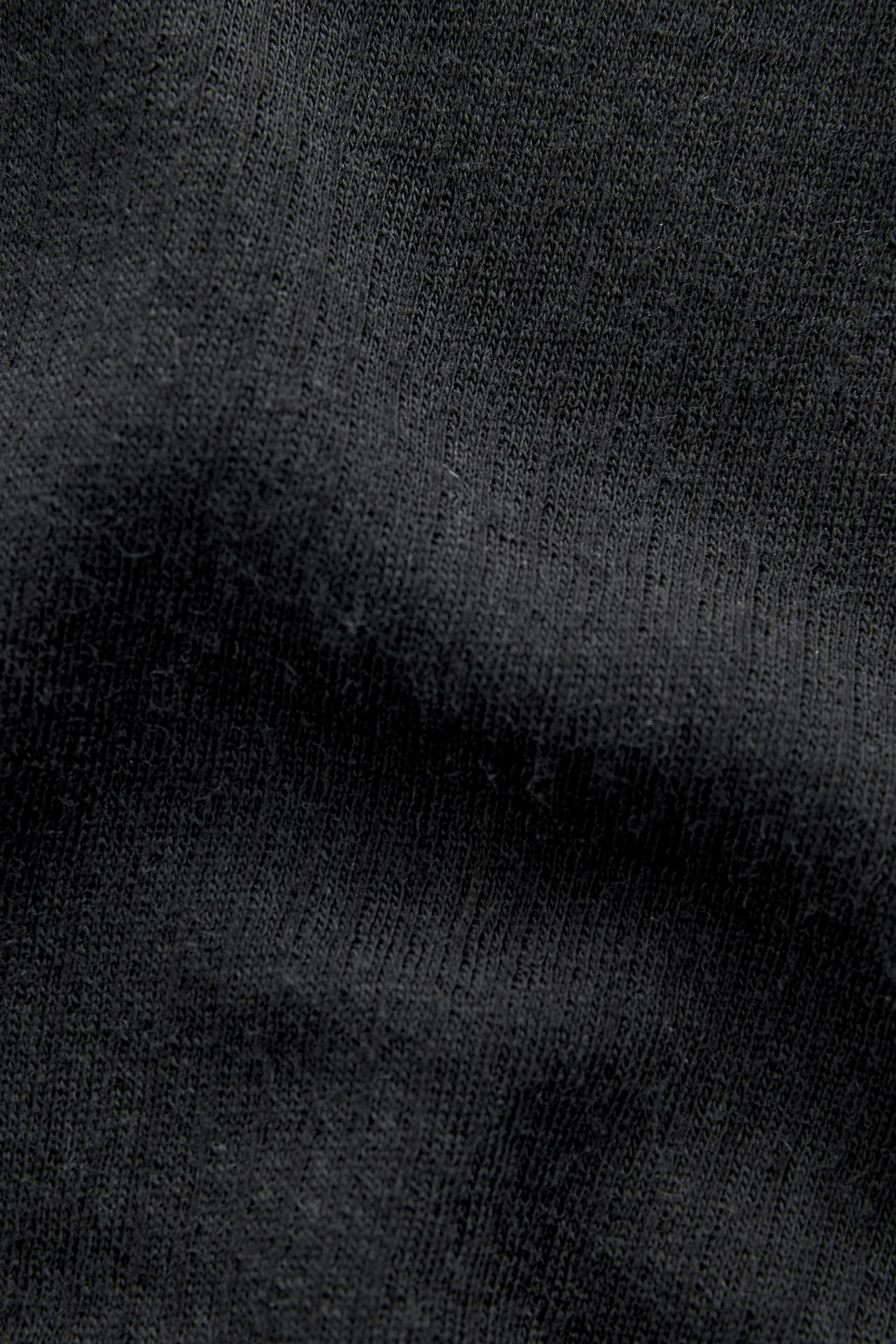 Black Long Sleeve Top Merino Blend Thermal Long Sleeve Top - Image 9 of 9