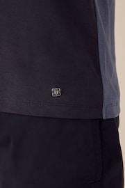 Blue Inject Colourblock Polo Shirt - Image 5 of 8