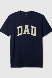 Gap Navy Blue Everyday Soft Dad Graphic Short Sleeve Crew Neck T-Shirt - Image 2 of 3