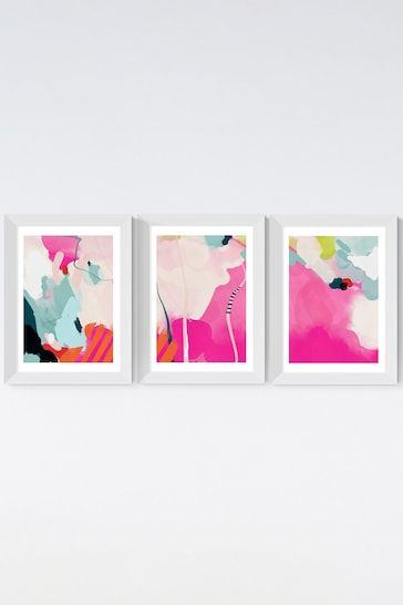 East End Prints Pink Lune Pink Sky Wall Set by Ana Rut Bre