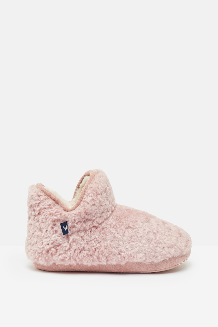 Joules Kids' Cabin Pink Slipper Boots - Image 1 of 7