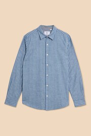White Stuff Blue Stripe Long Sleeve Shirt - Image 5 of 7