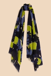White Stuff Multi Abstract EcoVero™ Scarf - Image 2 of 3