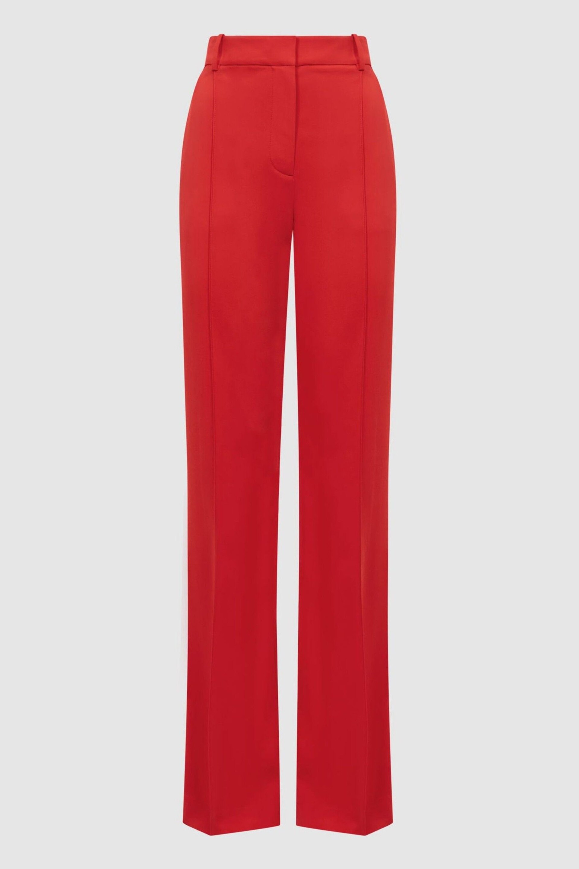 Reiss Coral Cara Wide Leg Mid Rise Trousers - Image 2 of 5