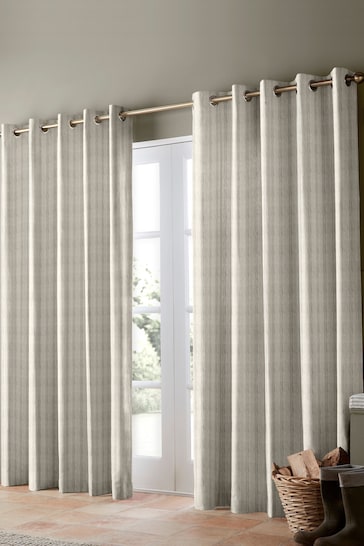 Emily Bond Natural George Stripe Made to Measure Curtains