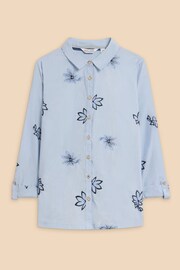 White Stuff Blue Sophie Embroidered Shirt - Image 6 of 8