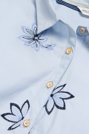 White Stuff Blue Sophie Embroidered Shirt - Image 8 of 8
