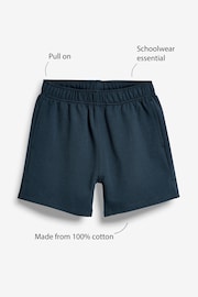 Navy Blue Jersey School Shorts (3-16yrs) - Image 4 of 4