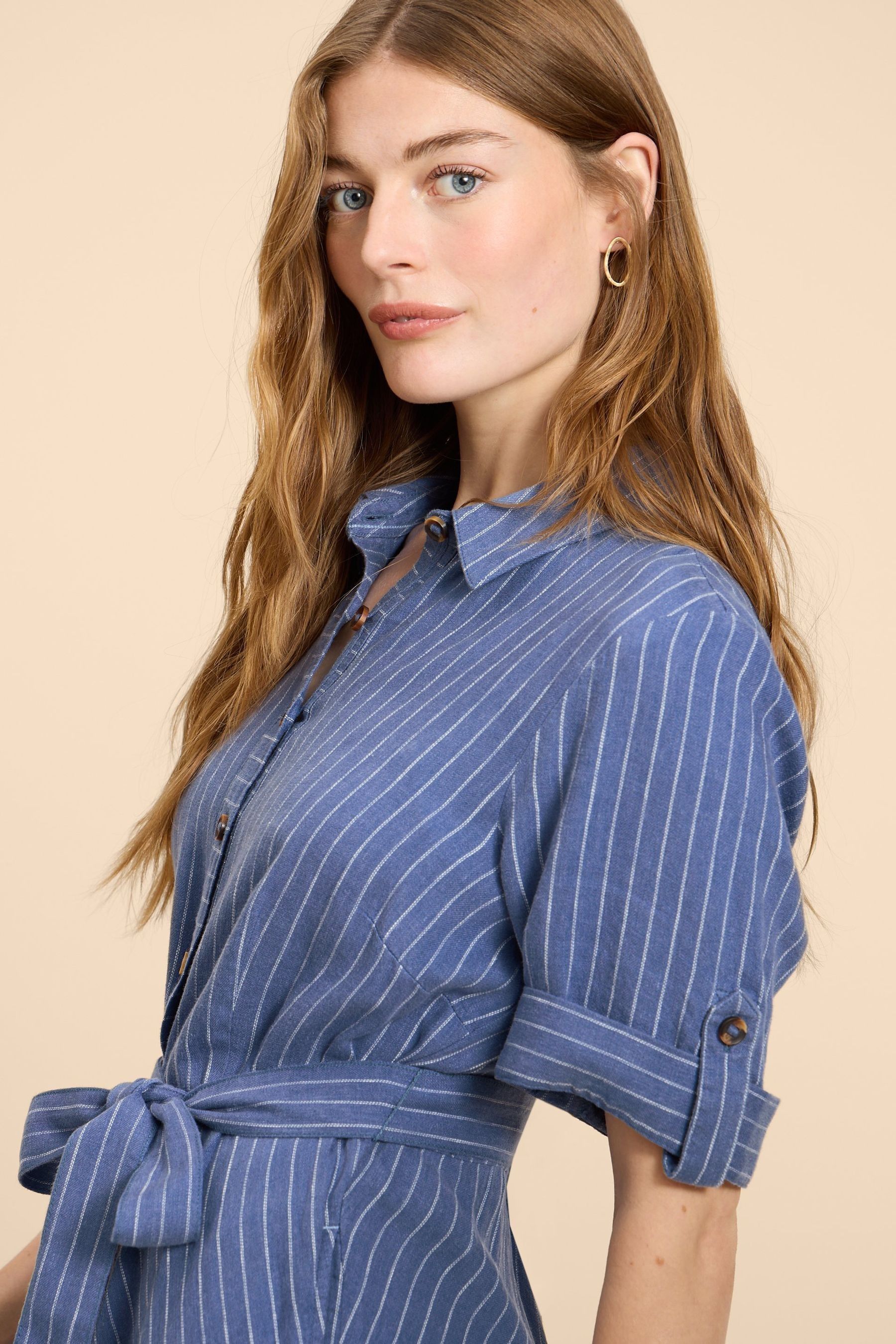 Buy White Stuff Blue Beth Linen Blend Shirt Dress from Next South Africa