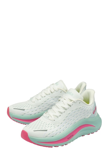 Gola White Alzir Speed Mesh Lace-Up Ladies Running Trainers