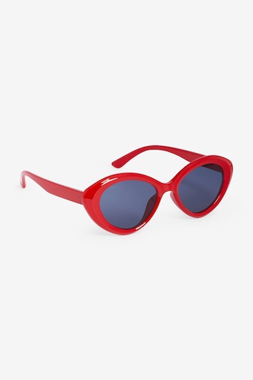 Red Polarized Soft Cateye Sunglasses