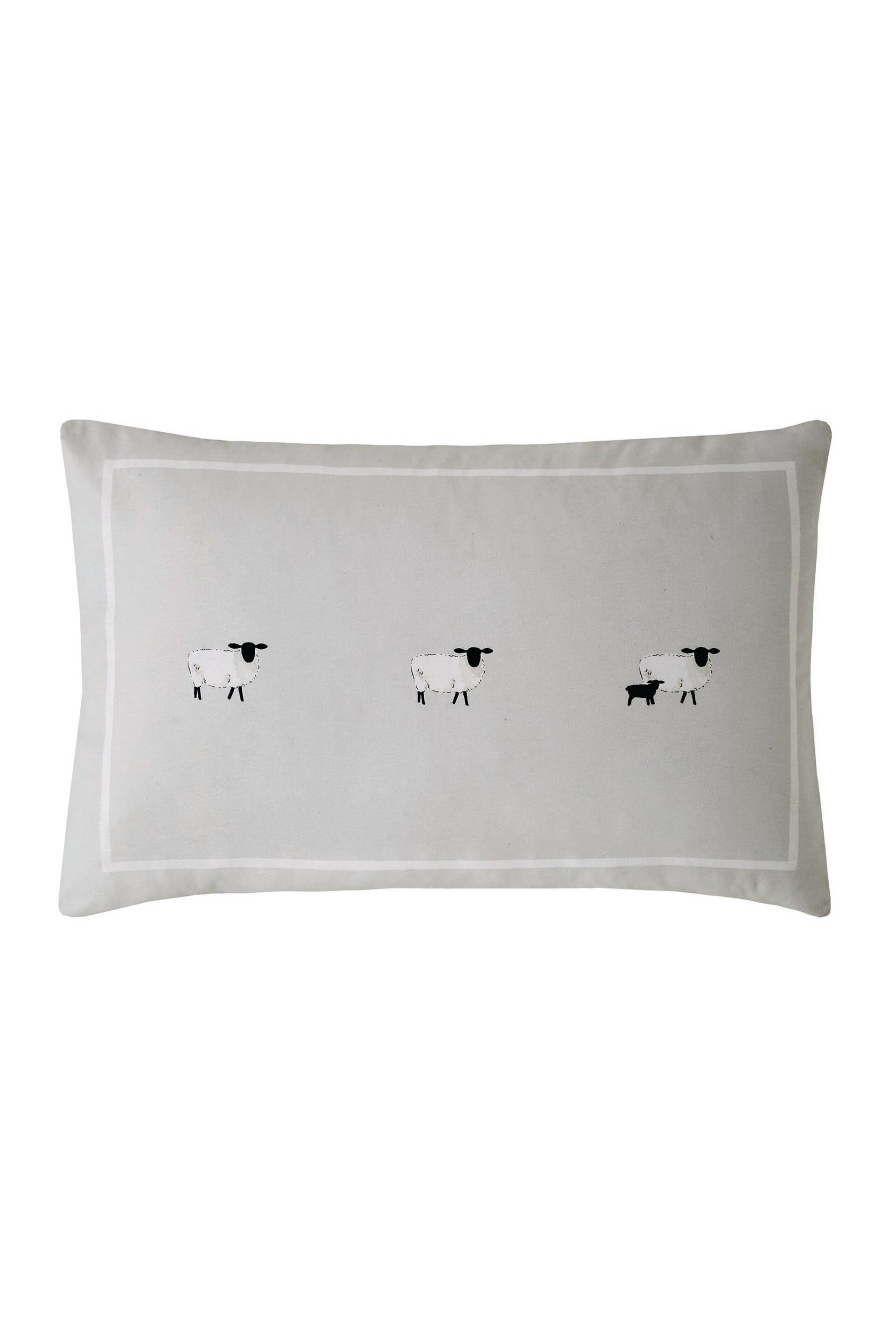 Sophie Allport Oatmeal Sheep Cotton Duvet Cover And Pillowcase Set - Image 4 of 5