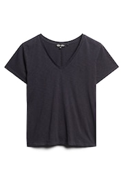 Superdry Black Chrome Studios Embroidered 100% Cotton V-Neck T-Shirt - Image 6 of 8