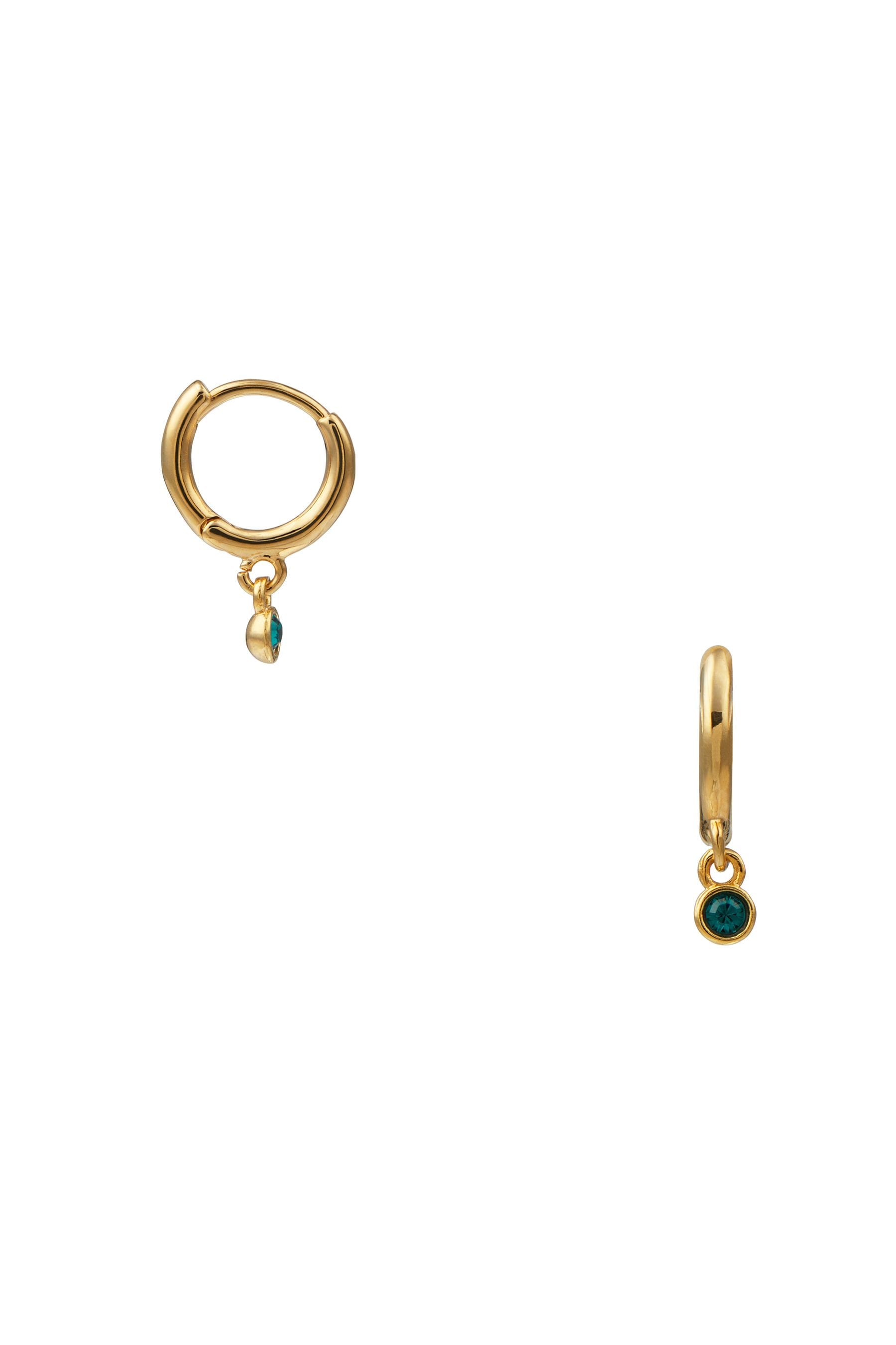 Buy Orelia London Mini Emerald Drop Micro Hoops from the Next UK