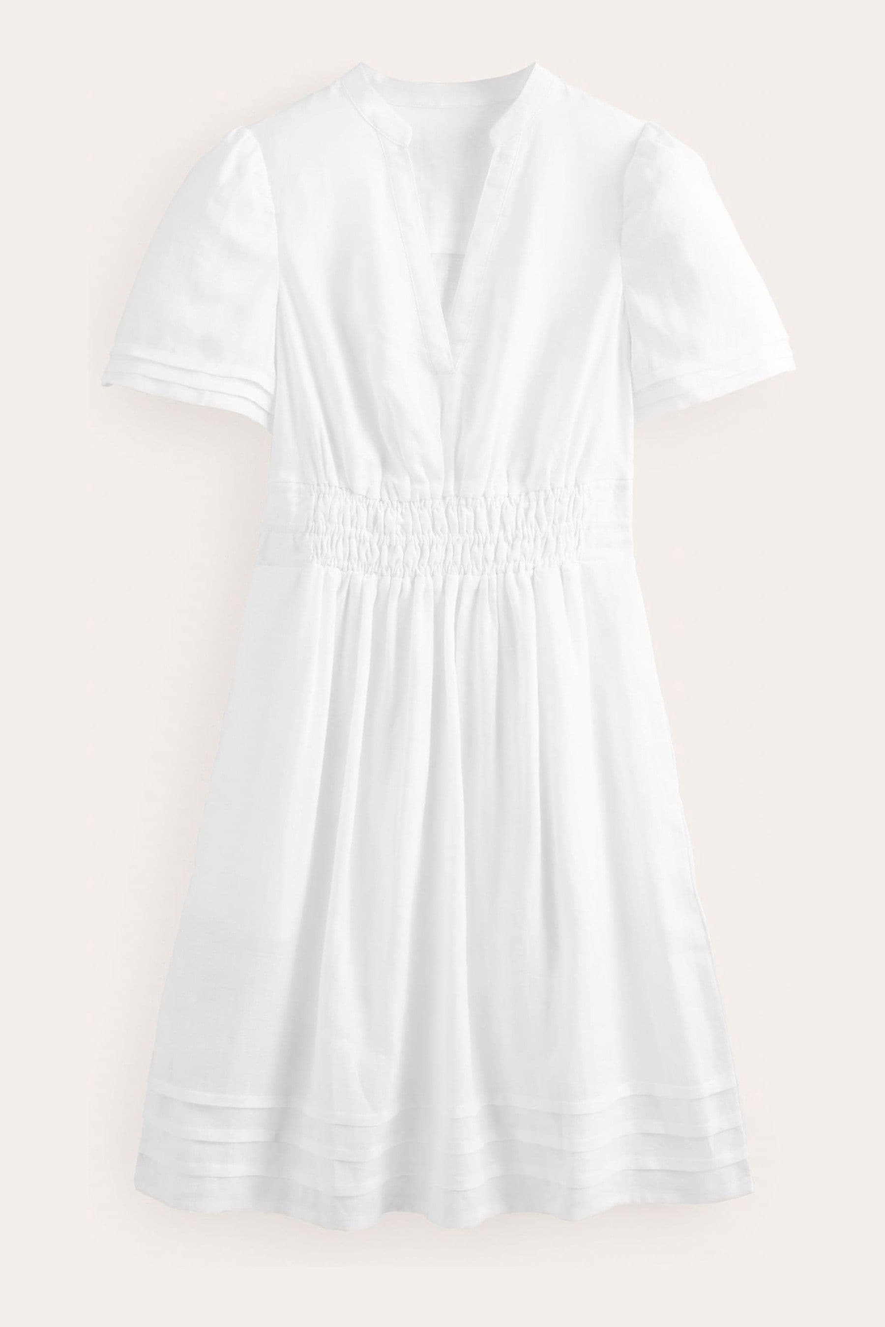 Boden white linen dress outlet