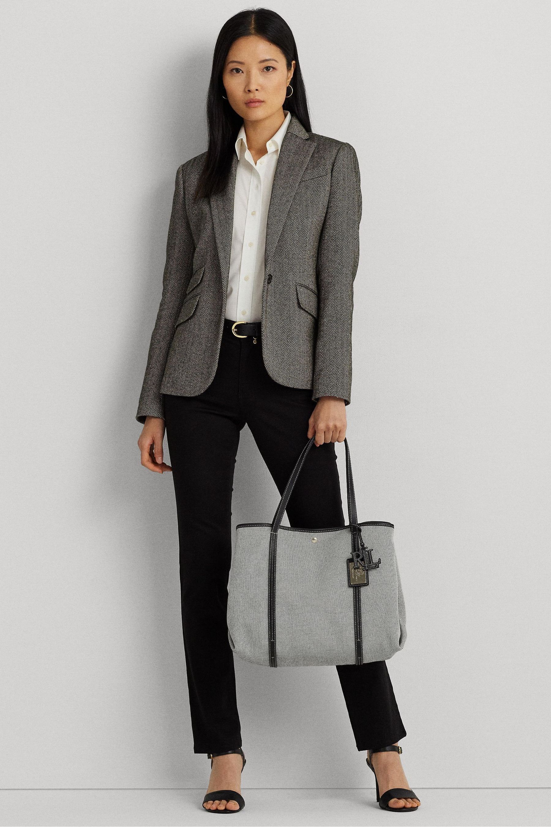 Buy Lauren Ralph Lauren Emerie Leather and Canvas Tote Bag from Next Germany