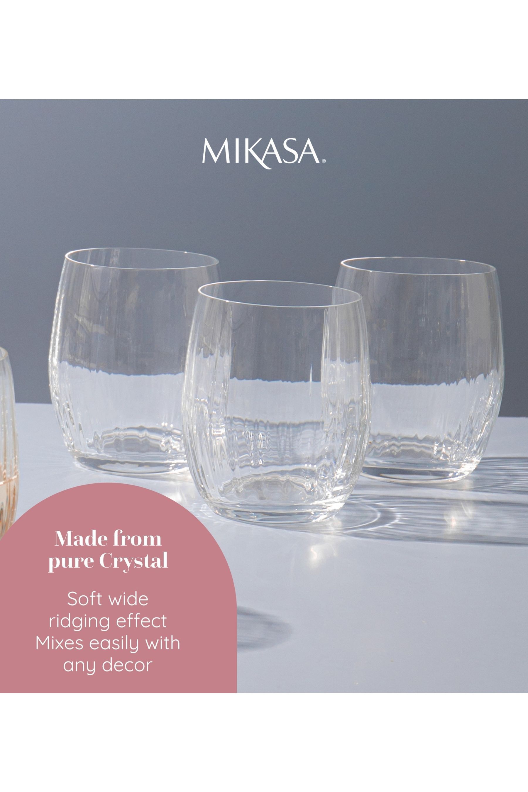 Mikasa stemless wine glasses outlet