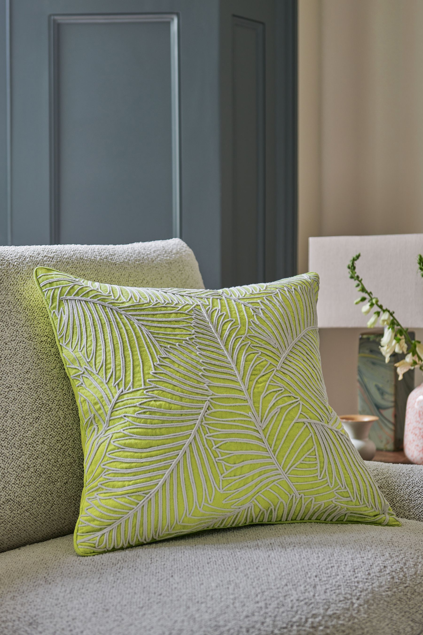 Lime green cushions online