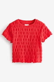 Red Textured Top (3-16yrs) - Image 6 of 8