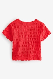 Red Textured Top (3-16yrs) - Image 7 of 8