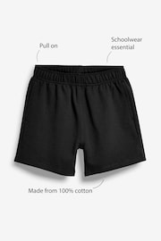 Black Jersey School Shorts (3-16yrs) - Image 3 of 3