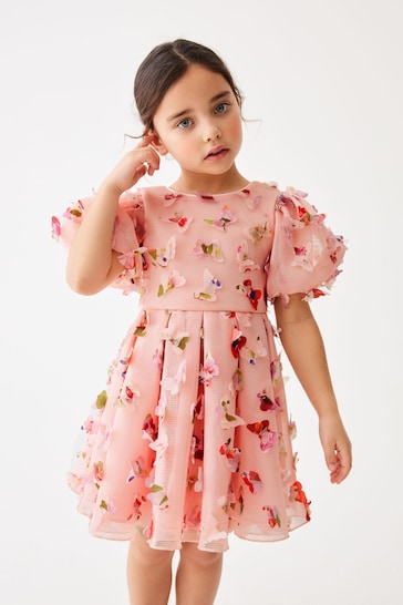 Baker by Ted Baker Pink 3D Butterfly Dress