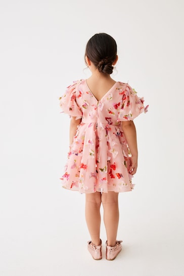 Baker by Ted Baker Pink 3D Butterfly Dress