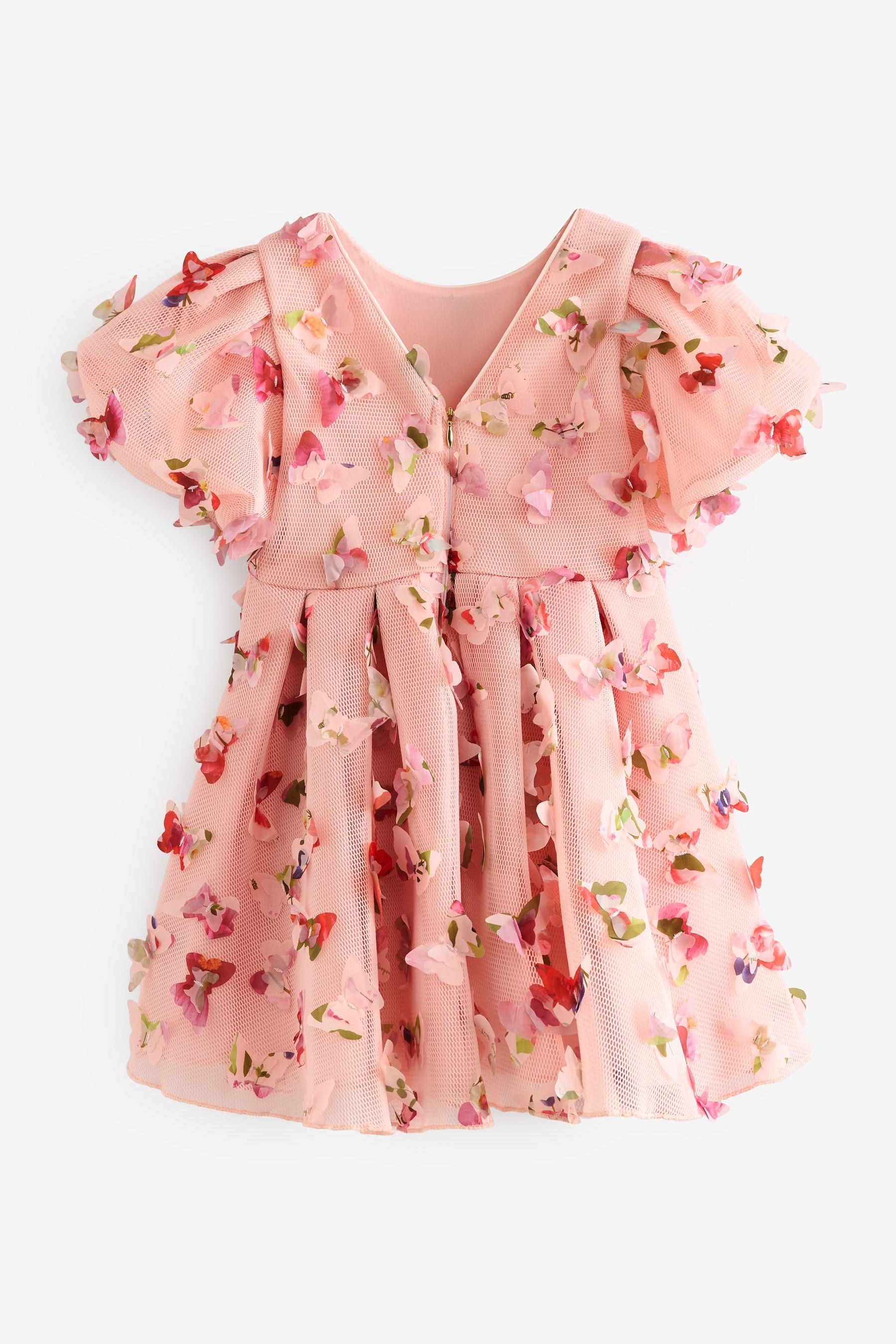 Girls pink ted baker dress store