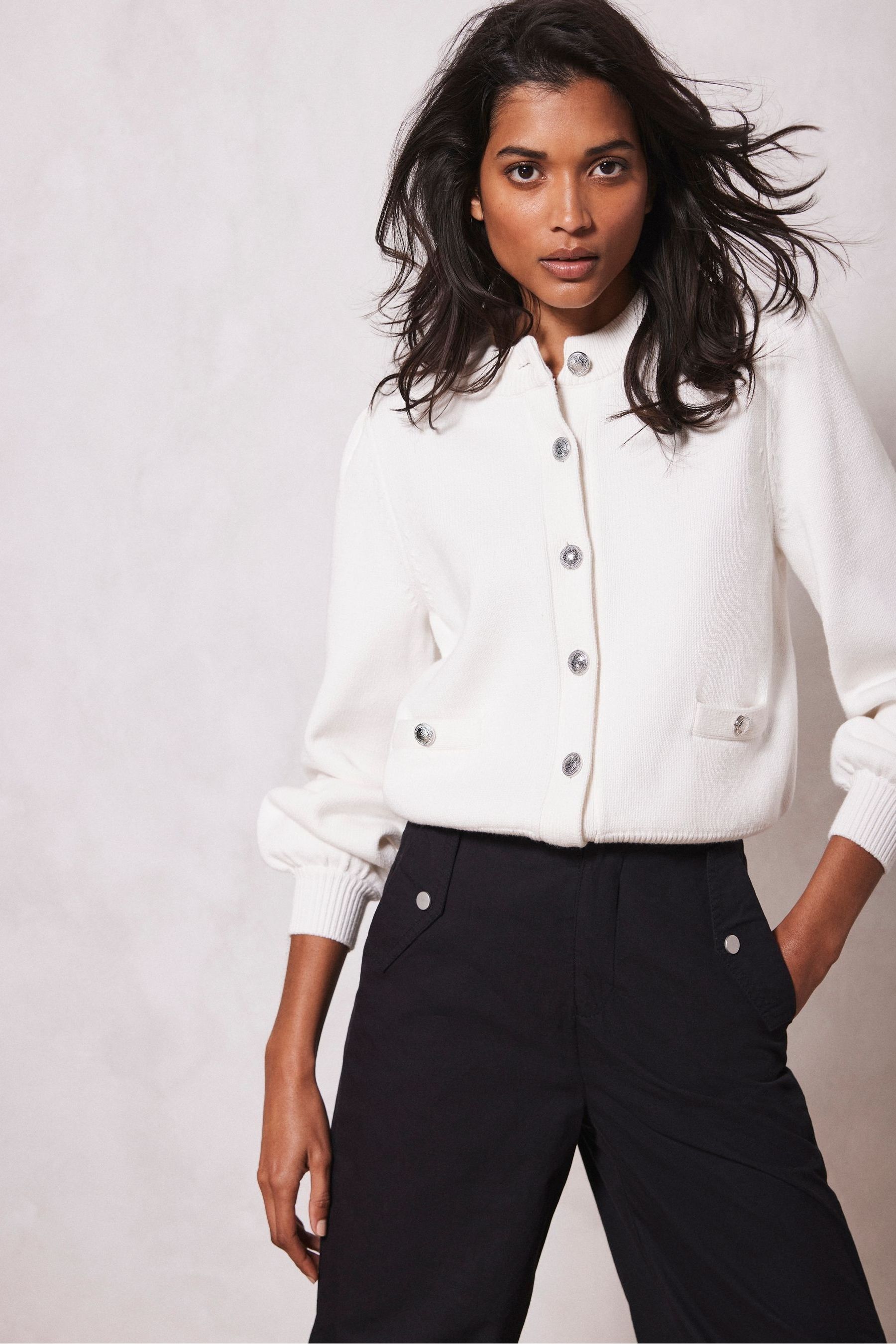 Structured cardigan store