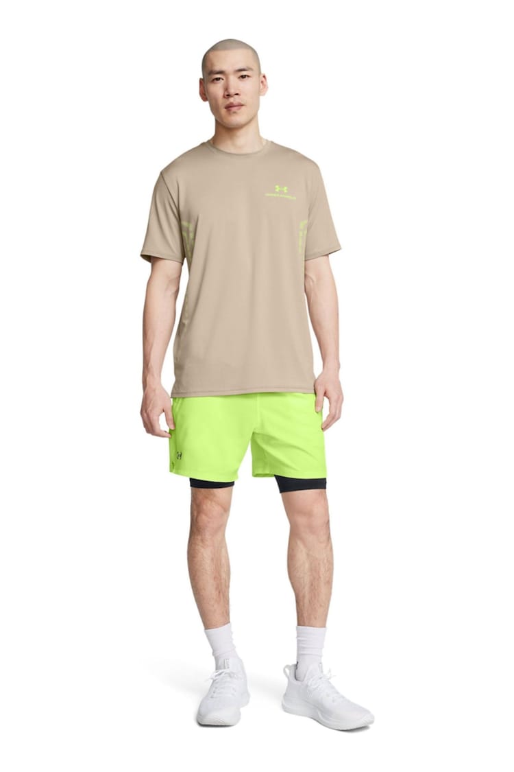 Under Armour Green Vanish Woven 2in1 Shorts - Image 1 of 6