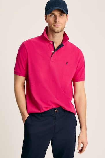 Joules Woody Pink Cotton Polo Shirt