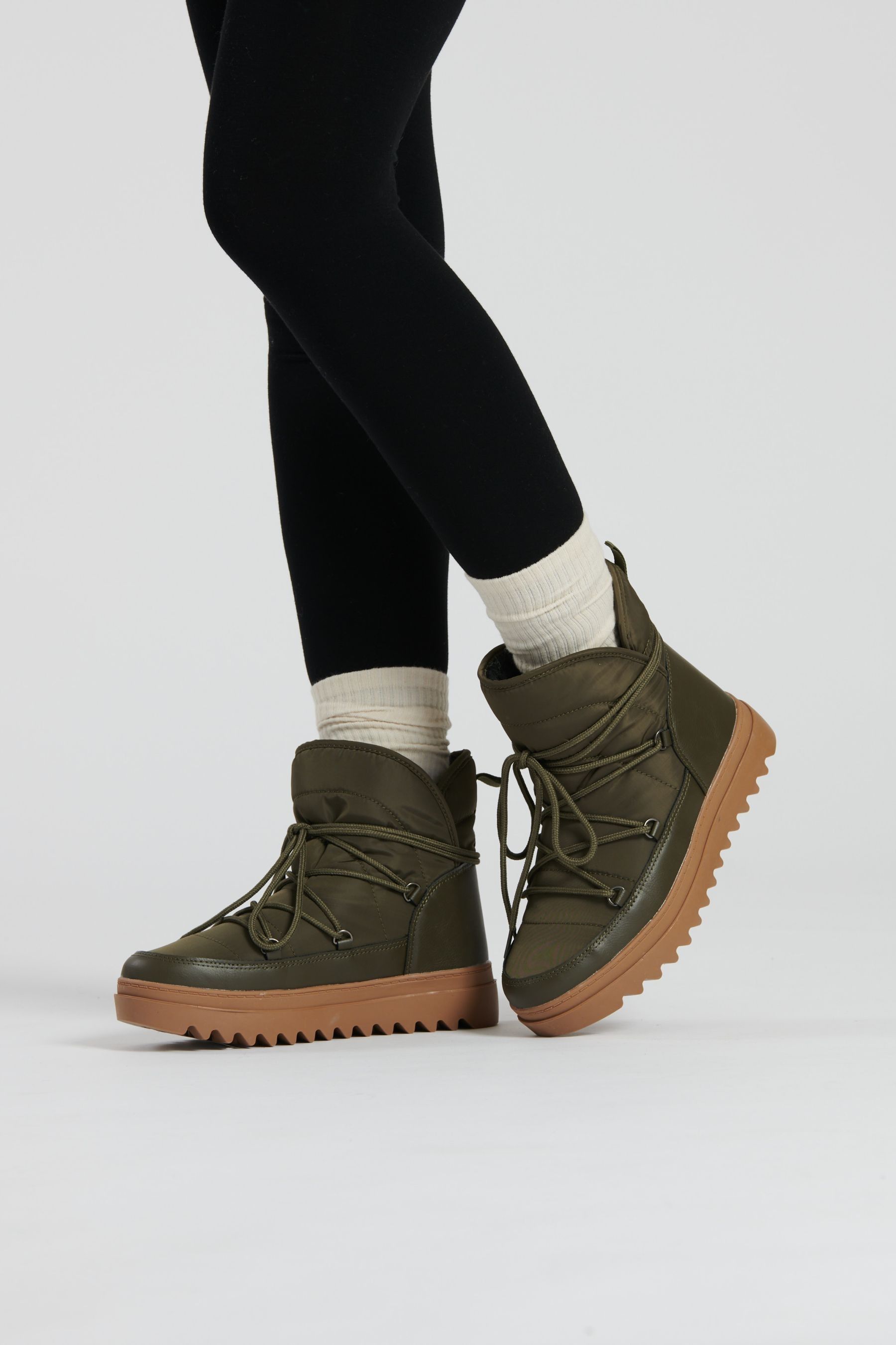 Buy South Beach Green Apres Ski Snow Boots from Next Luxembourg