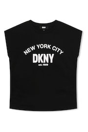 DKNY Short Sleeve Logo Black T-Shirt - Image 1 of 3