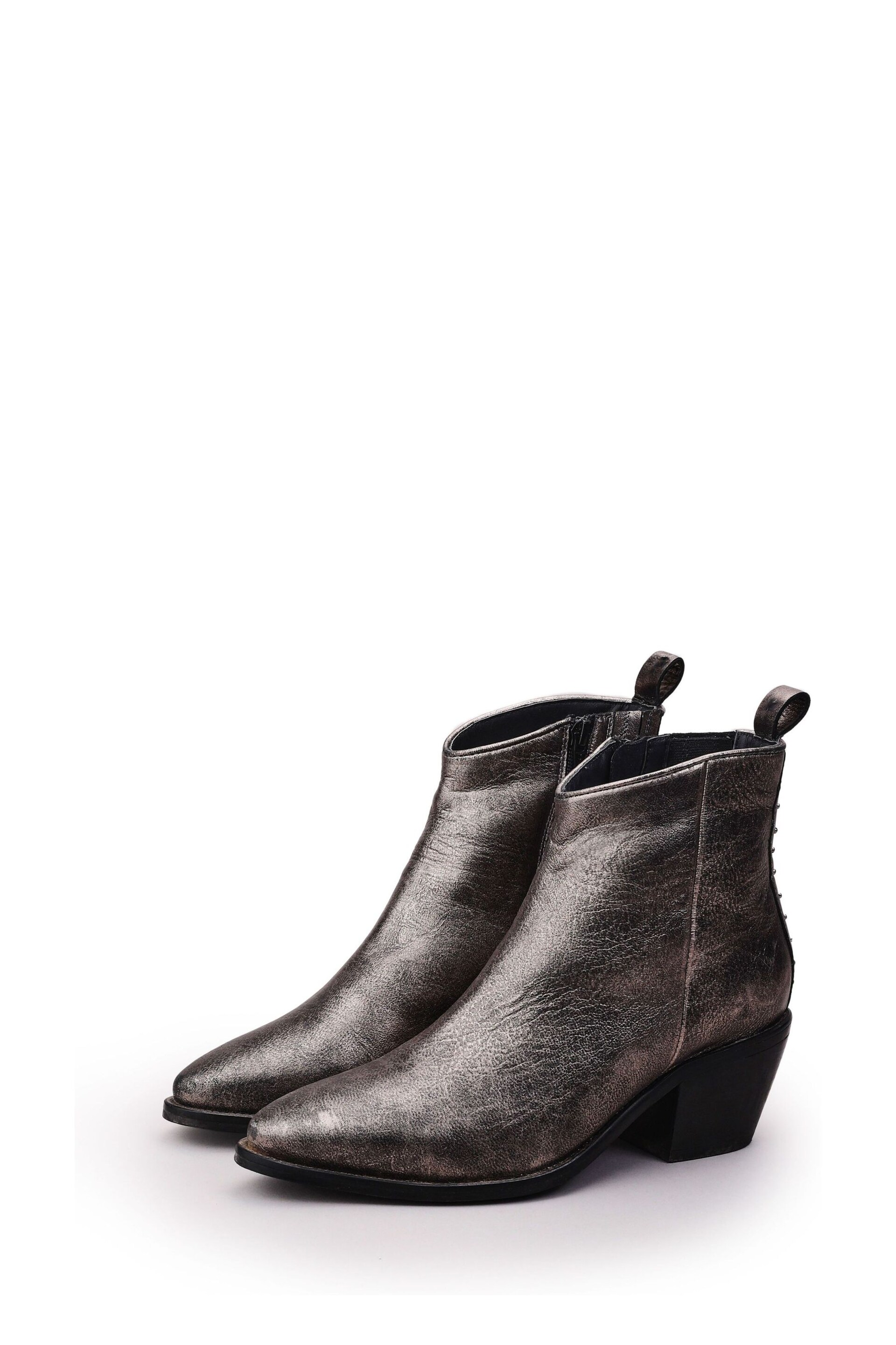 Moda In Pelle Metallic Western Boots - Image 3 of 5
