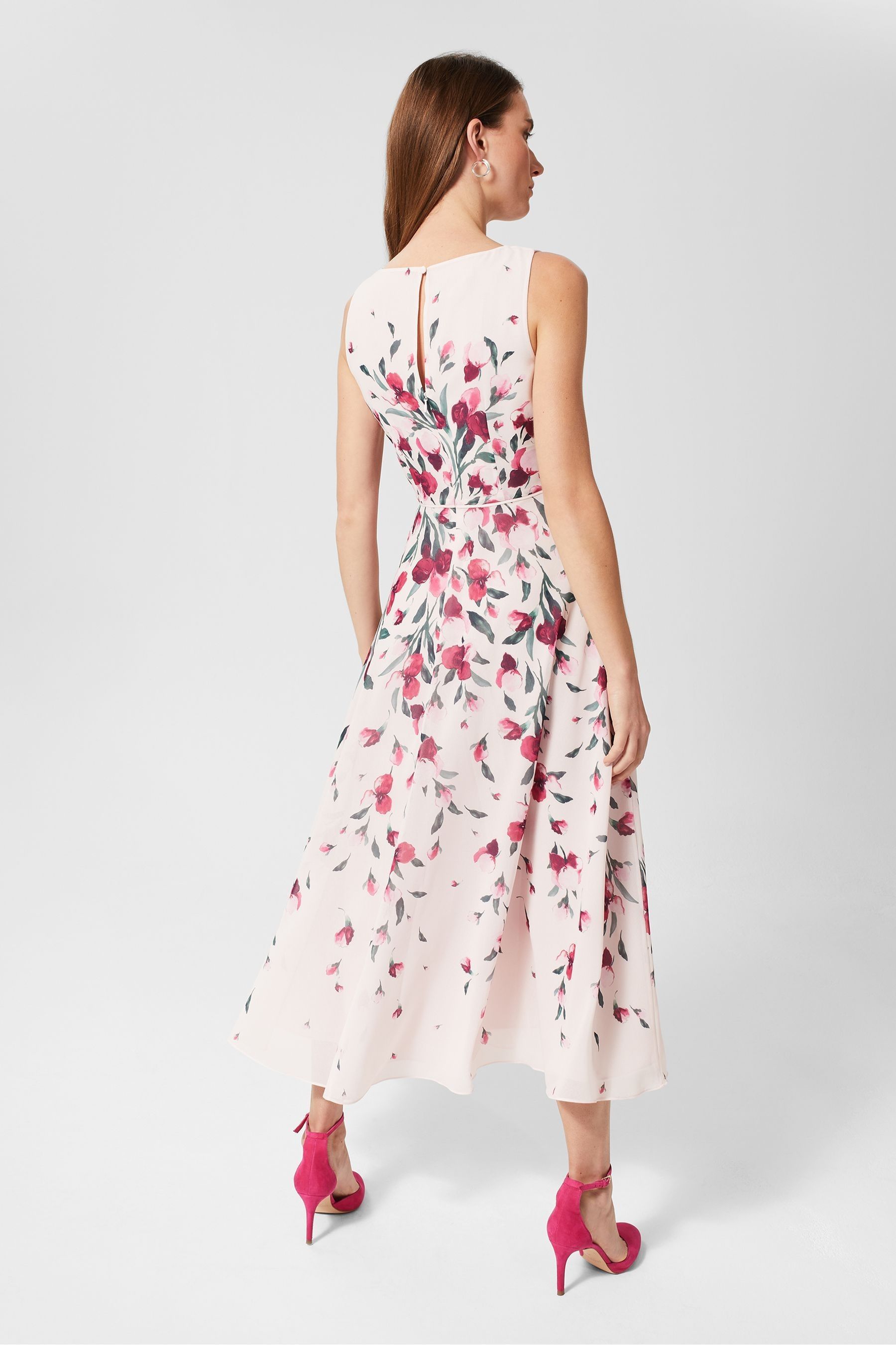 Buy Hobbs Pink Petite Carly Dress from Next Ireland