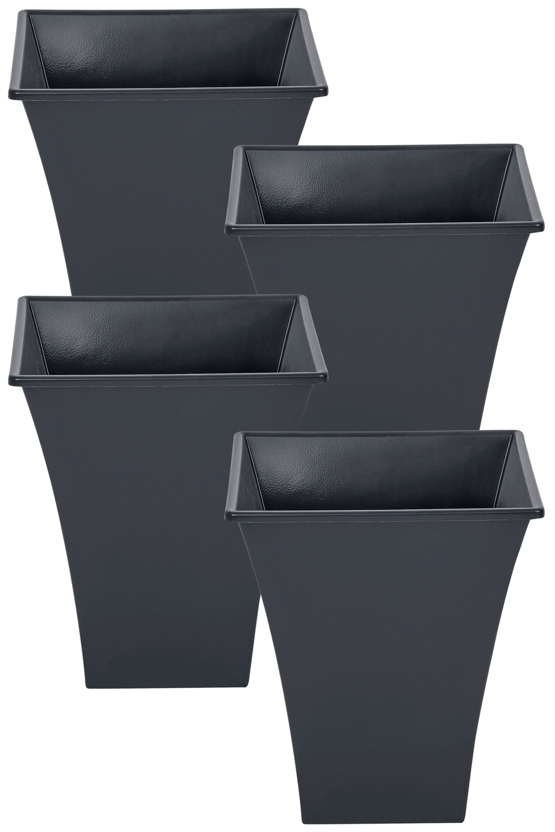 Black hot sale plastic planters