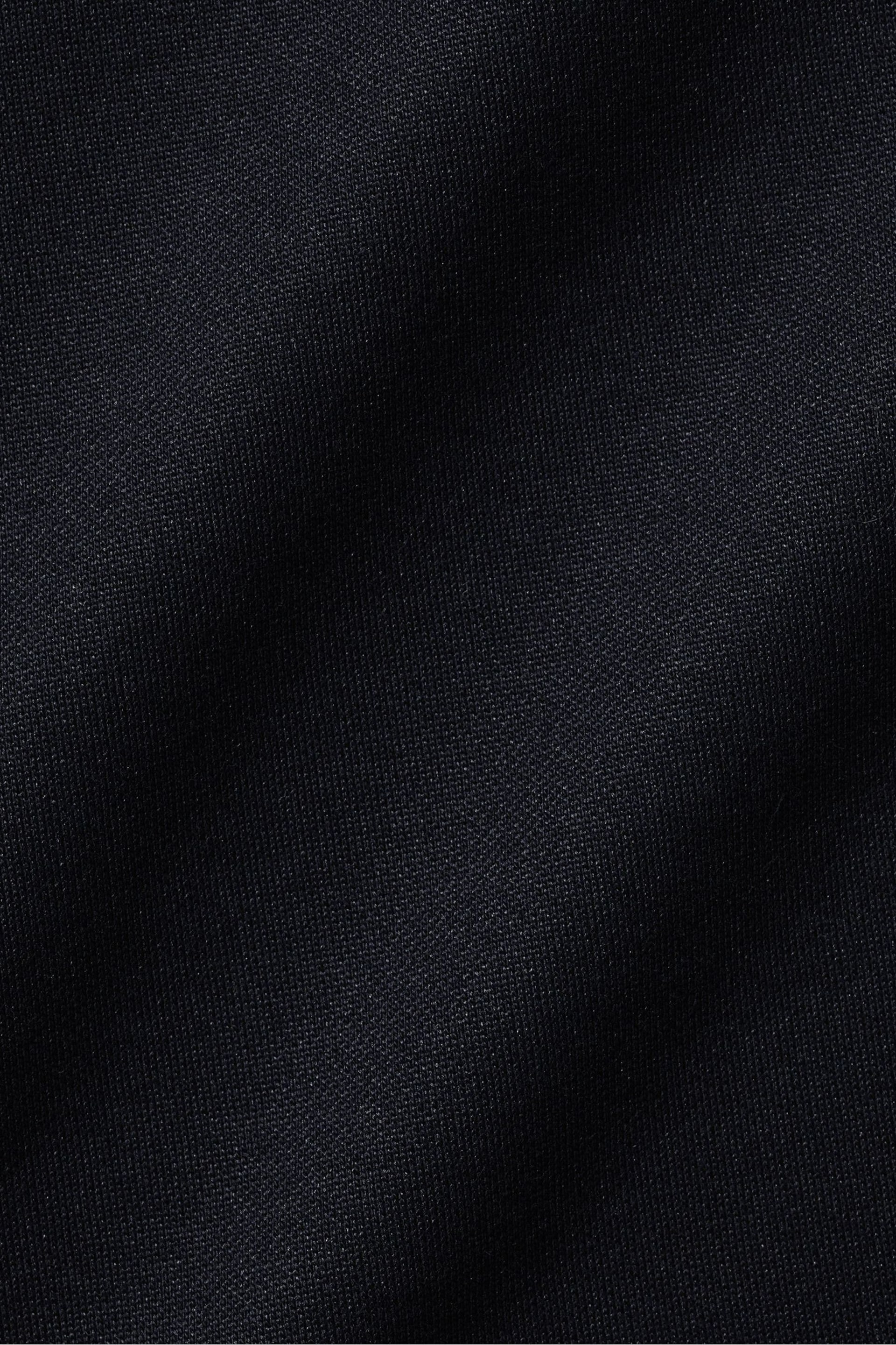 Charles Tyrwhitt Blue Dark Four Way Stretch Button Down Jersey Shirt - Image 6 of 6