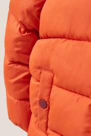 White Stuff Orange Quilted Puffer Jacket - Image 3 of 3