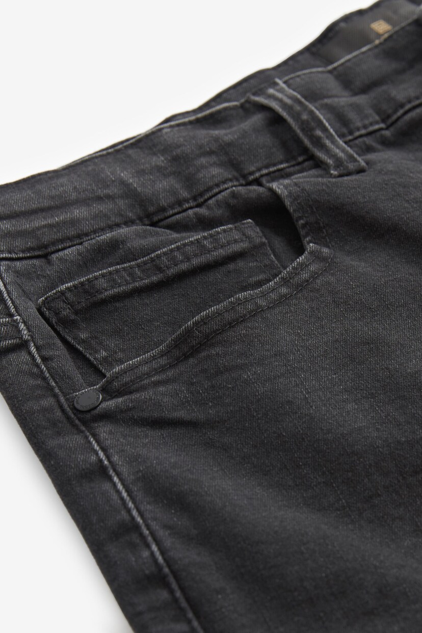 Black Relaxed Classic Stretch Jeans - Image 7 of 10