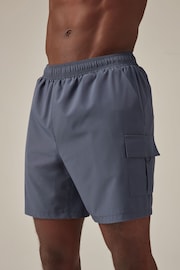 Blue Shorts Active Gym Sports Shorts - Image 1 of 11